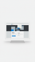Personal branding template with dynamic bio module