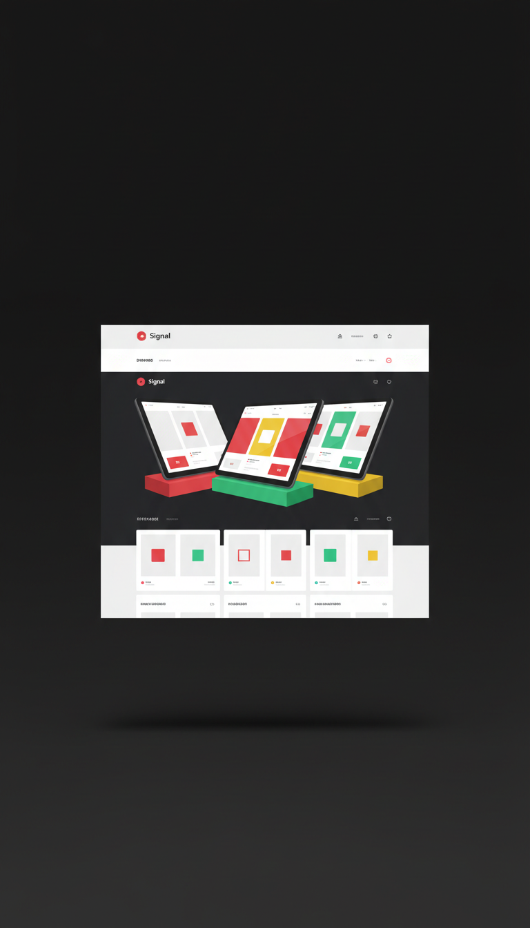 Signal Commerce e-commerce printed mockup
